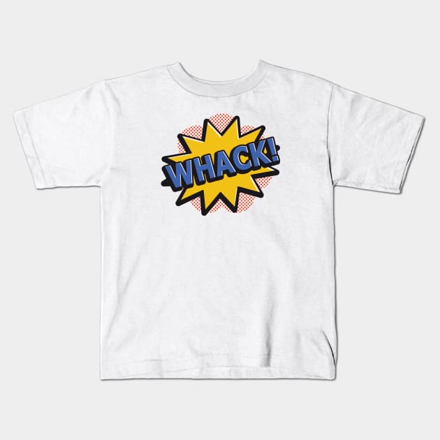 Whack Comic Explosion Kids T-Shirt by THP Creative